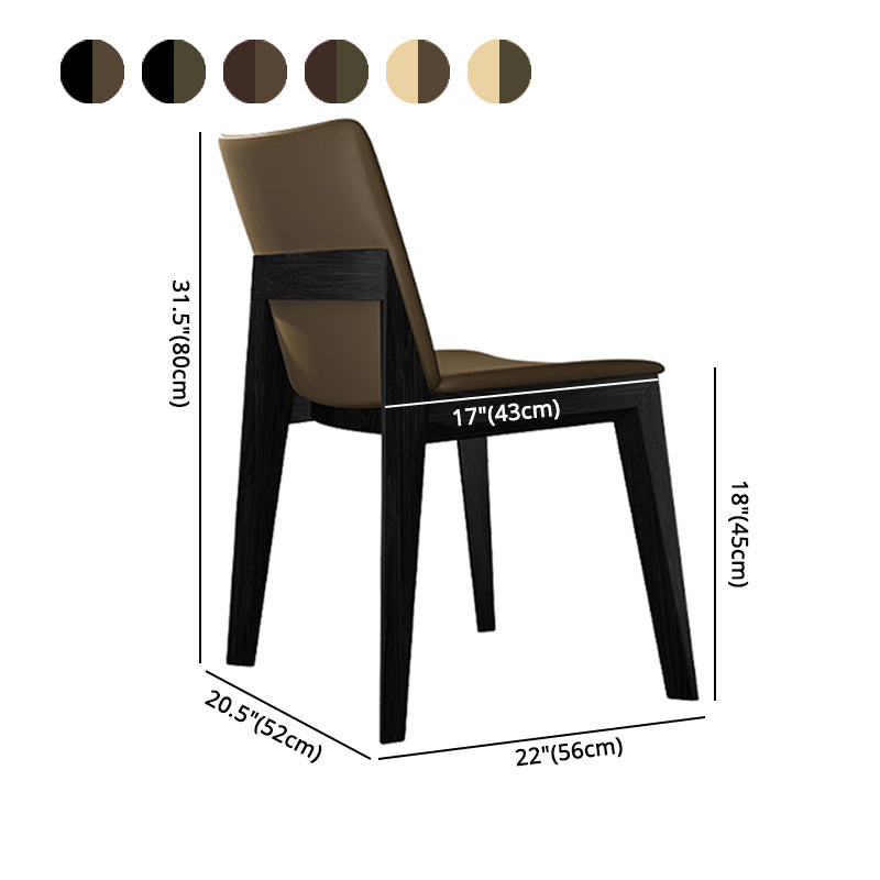 Contemporary Restaurant Upholstered Side Chair Solid Back Dining Chair Clearhalo ' kitchen&dining_furn' 'Dining Chairs' 'Dining Tables & Seating' 'dining_chair' 'furn' 'furn_dining_chair' 'Furniture' 'furniture_dining_chair' 'Kitchen & Dining Furniture' 'kitchen' 4159675