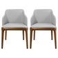 Scandinavian Leather Home Arm Chair Matte Finish Solid Back Dining Chair Light Gray 2 Piece Set Clearhalo ' kitchen&dining_furn' 'Dining Chairs' 'Dining Tables & Seating' 'dining_chair' 'furn' 'furn_dining_chair' 'Furniture' 'furniture_dining_chair' 'Kitchen & Dining Furniture' 'kitchen' 4159679