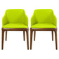 Scandinavian Leather Home Arm Chair Matte Finish Solid Back Dining Chair Green 2 Piece Set Clearhalo ' kitchen&dining_furn' 'Dining Chairs' 'Dining Tables & Seating' 'dining_chair' 'furn' 'furn_dining_chair' 'Furniture' 'furniture_dining_chair' 'Kitchen & Dining Furniture' 'kitchen' 4159688