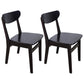 Scandinavian Upholstered Dining Side Chair Open Back Dining Chair Black 2 Piece Set Clearhalo ' kitchen&dining_furn' 'Dining Chairs' 'Dining Tables & Seating' 'dining_chair' 'furn' 'furn_dining_chair' 'Furniture' 'furniture_dining_chair' 'Kitchen & Dining Furniture' 'kitchen' 4159692