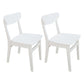 Scandinavian Upholstered Dining Side Chair Open Back Dining Chair White 2 Piece Set Clearhalo ' kitchen&dining_furn' 'Dining Chairs' 'Dining Tables & Seating' 'dining_chair' 'furn' 'furn_dining_chair' 'Furniture' 'furniture_dining_chair' 'Kitchen & Dining Furniture' 'kitchen' 4159695