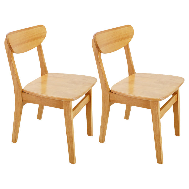 Scandinavian Upholstered Dining Side Chair Open Back Dining Chair Light Wood 2 Piece Set Clearhalo ' kitchen&dining_furn' 'Dining Chairs' 'Dining Tables & Seating' 'dining_chair' 'furn' 'furn_dining_chair' 'Furniture' 'furniture_dining_chair' 'Kitchen & Dining Furniture' 'kitchen' 4159702