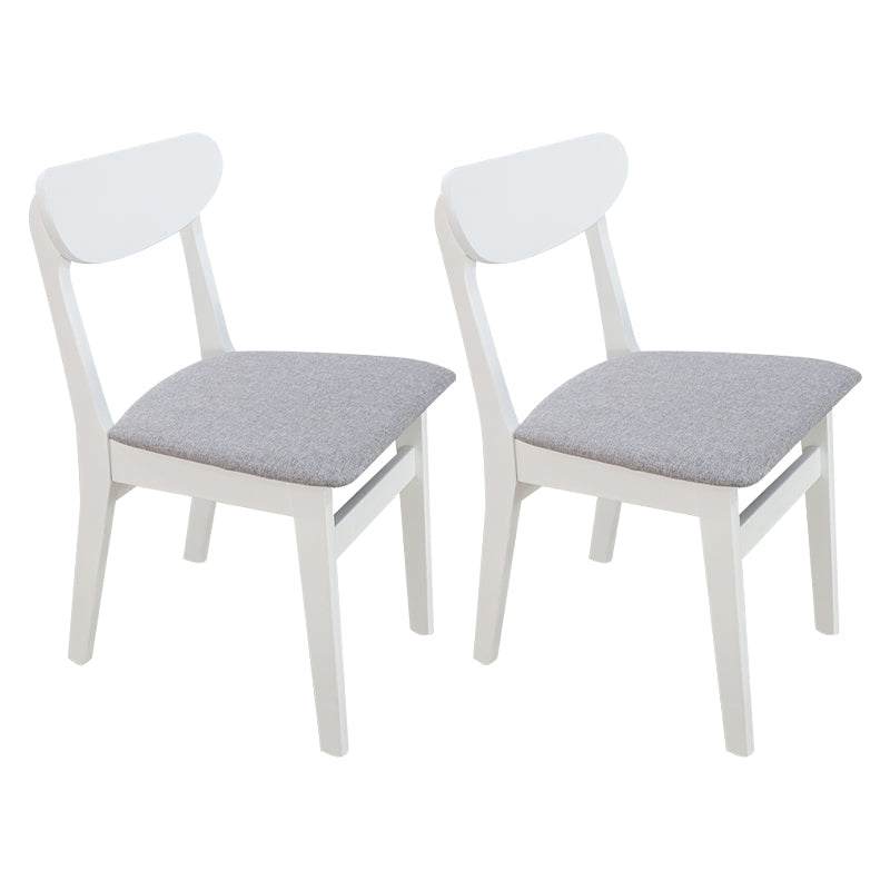 Scandinavian Upholstered Dining Side Chair Open Back Dining Chair Grey 2 Piece Set Clearhalo ' kitchen&dining_furn' 'Dining Chairs' 'Dining Tables & Seating' 'dining_chair' 'furn' 'furn_dining_chair' 'Furniture' 'furniture_dining_chair' 'Kitchen & Dining Furniture' 'kitchen' 4159704