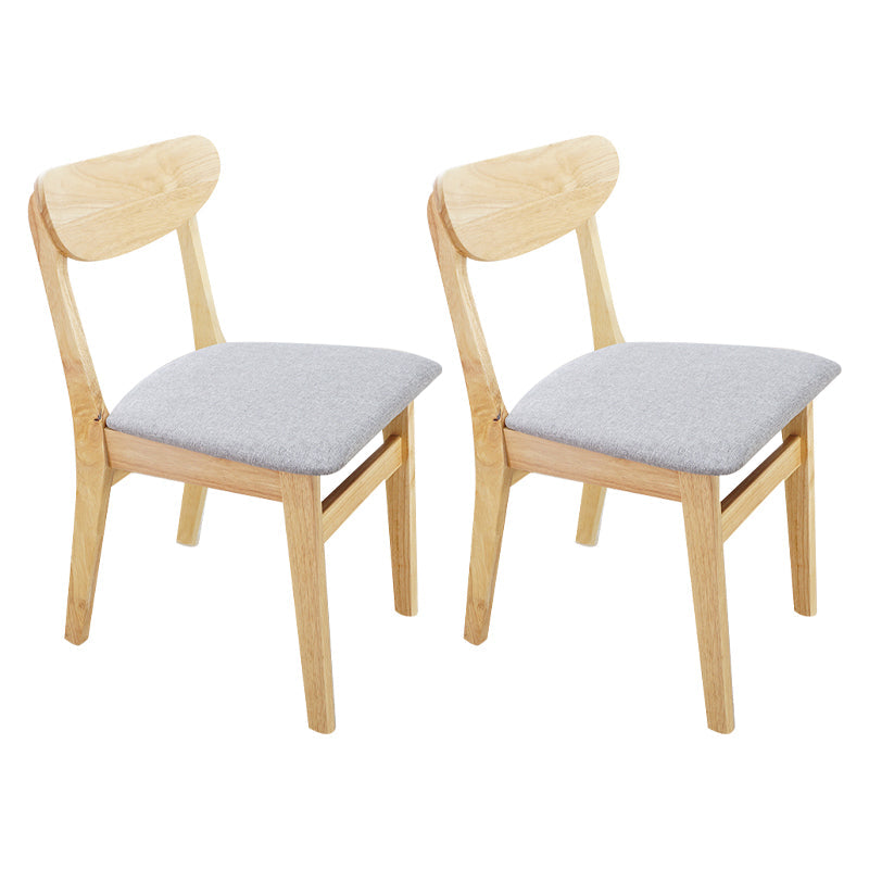 Scandinavian Upholstered Dining Side Chair Open Back Dining Chair Light Gray 2 Piece Set Clearhalo ' kitchen&dining_furn' 'Dining Chairs' 'Dining Tables & Seating' 'dining_chair' 'furn' 'furn_dining_chair' 'Furniture' 'furniture_dining_chair' 'Kitchen & Dining Furniture' 'kitchen' 4159705