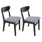 Scandinavian Upholstered Dining Side Chair Open Back Dining Chair Gray Black 2 Piece Set Clearhalo ' kitchen&dining_furn' 'Dining Chairs' 'Dining Tables & Seating' 'dining_chair' 'furn' 'furn_dining_chair' 'Furniture' 'furniture_dining_chair' 'Kitchen & Dining Furniture' 'kitchen' 4159708