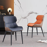 Contemporary Living Room Leather Side Chair Matte Finish Wingback Dining Chair Clearhalo ' kitchen&dining_furn' 'Dining Chairs' 'Dining Tables & Seating' 'dining_chair' 'furn' 'furn_dining_chair' 'Furniture' 'furniture_dining_chair' 'Kitchen & Dining Furniture' 'kitchen' 4159713