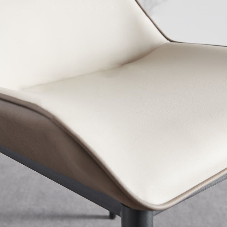 Contemporary Living Room Leather Side Chair Matte Finish Wingback Dining Chair Clearhalo ' kitchen&dining_furn' 'Dining Chairs' 'Dining Tables & Seating' 'dining_chair' 'furn' 'furn_dining_chair' 'Furniture' 'furniture_dining_chair' 'Kitchen & Dining Furniture' 'kitchen' 4159720