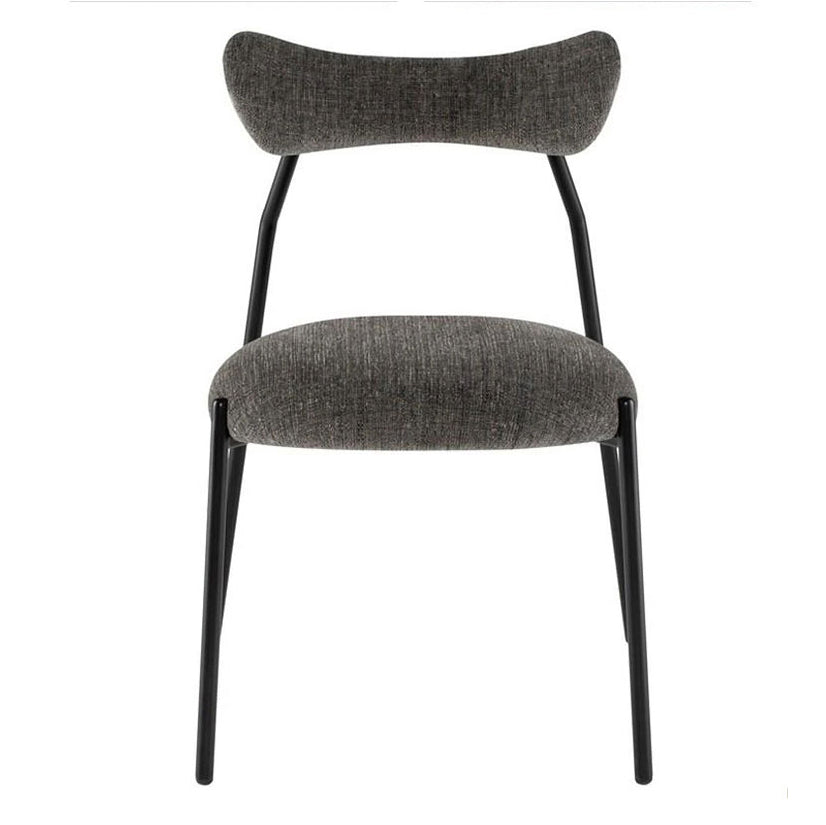 Designer Style Velvet Restaurant Dining Side Chair Open Back Dining Chair Clearhalo ' kitchen&dining_furn' 'Dining Chairs' 'Dining Tables & Seating' 'dining_chair' 'furn' 'furn_dining_chair' 'Furniture' 'furniture_dining_chair' 'Kitchen & Dining Furniture' 'kitchen' 4159734