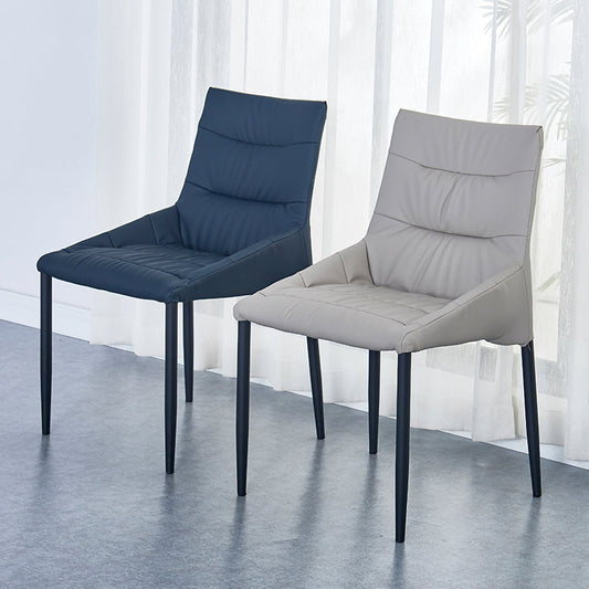 Industrial Metal Dining Armless Chairs Leather Dining Chairs for Restaurant Use Clearhalo ' kitchen&dining_furn' 'Dining Chairs' 'Dining Tables & Seating' 'dining_chair' 'furn' 'furn_dining_chair' 'Furniture' 'furniture_dining_chair' 'Kitchen & Dining Furniture' 'kitchen' 4159777