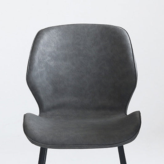 Contemporary Style Kitchen Dining Chair Metal Dining Wingback Armless Side Chairs Clearhalo ' kitchen&dining_furn' 'Dining Chairs' 'Dining Tables & Seating' 'dining_chair' 'furn' 'furn_dining_chair' 'Furniture' 'furniture_dining_chair' 'Kitchen & Dining Furniture' 'kitchen' 4159803