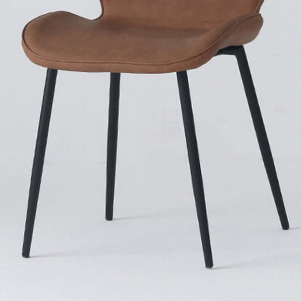 Contemporary Style Kitchen Dining Chair Metal Dining Wingback Armless Side Chairs Clearhalo ' kitchen&dining_furn' 'Dining Chairs' 'Dining Tables & Seating' 'dining_chair' 'furn' 'furn_dining_chair' 'Furniture' 'furniture_dining_chair' 'Kitchen & Dining Furniture' 'kitchen' 4159805