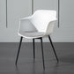 Contemporary Style Dining Chair Arm Metal Side Parsons Chairs for Kitchen White 1 Piece Clearhalo ' kitchen&dining_furn' 'Dining Chairs' 'Dining Tables & Seating' 'dining_chair' 'Furniture' 'furniture_dining_chair' 'Kitchen & Dining Furniture' 'kitchen' 4159819