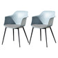 Contemporary Style Dining Chair Arm Metal Side Parsons Chairs for Kitchen Light Blue Set of 2 Clearhalo ' kitchen&dining_furn' 'Dining Chairs' 'Dining Tables & Seating' 'dining_chair' 'Furniture' 'furniture_dining_chair' 'Kitchen & Dining Furniture' 'kitchen' 4159828