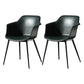 Contemporary Style Dining Chair Arm Metal Side Parsons Chairs for Kitchen Blackish Green Set of 2 Clearhalo ' kitchen&dining_furn' 'Dining Chairs' 'Dining Tables & Seating' 'dining_chair' 'Furniture' 'furniture_dining_chair' 'Kitchen & Dining Furniture' 'kitchen' 4159843