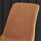 Metal Leather Industrial Dining Chairs Solid Back Dining Room Chairs (Set of 2) Clearhalo ' kitchen&dining_furn' 'Dining Chairs' 'Dining Tables & Seating' 'dining_chair' 'furn' 'furn_dining_chair' 'Furniture' 'furniture_dining_chair' 'Kitchen & Dining Furniture' 'kitchen' 4159862