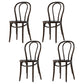 Country Style Wood Dining Chair Open Back Dining Side Chair for Home Use Black-Brown 4 Piece Set Clearhalo ' kitchen&dining_furn' 'Dining Chairs' 'Dining Tables & Seating' 'dining_chair' 'furn' 'furn_dining_chair' 'Furniture' 'furniture_dining_chair' 'Kitchen & Dining Furniture' 'kitchen' 4159883
