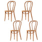 Country Style Wood Dining Chair Open Back Dining Side Chair for Home Use Apricot-Brown 4 Piece Set Clearhalo ' kitchen&dining_furn' 'Dining Chairs' 'Dining Tables & Seating' 'dining_chair' 'furn' 'furn_dining_chair' 'Furniture' 'furniture_dining_chair' 'Kitchen & Dining Furniture' 'kitchen' 4159888