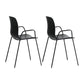 Industrial Plastic Meeting Room Arm Chair Matte Finish Solid Back Dining Chair Black 2 Piece Set Clearhalo ' kitchen&dining_furn' 'Dining Chairs' 'Dining Tables & Seating' 'dining_chair' 'furn' 'furn_dining_chair' 'Furniture' 'furniture_dining_chair' 'Kitchen & Dining Furniture' 'kitchen' 4159899