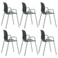 Industrial Plastic Meeting Room Arm Chair Matte Finish Solid Back Dining Chair Green 6 Piece Set Clearhalo ' kitchen&dining_furn' 'Dining Chairs' 'Dining Tables & Seating' 'dining_chair' 'furn' 'furn_dining_chair' 'Furniture' 'furniture_dining_chair' 'Kitchen & Dining Furniture' 'kitchen' 4159922