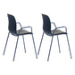 Industrial Plastic Meeting Room Arm Chair Matte Finish Solid Back Dining Chair Gray-Blue 2 Piece Set Clearhalo ' kitchen&dining_furn' 'Dining Chairs' 'Dining Tables & Seating' 'dining_chair' 'furn' 'furn_dining_chair' 'Furniture' 'furniture_dining_chair' 'Kitchen & Dining Furniture' 'kitchen' 4159935