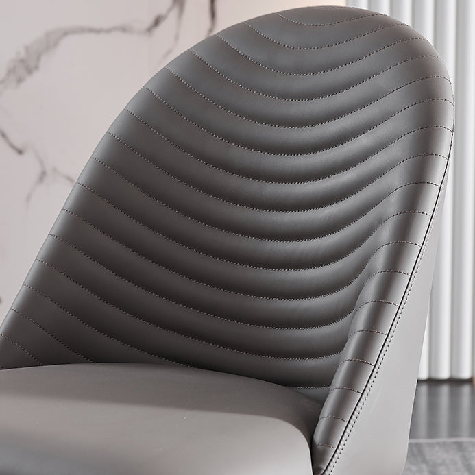 Modern Style Leather Dining Chairs Upholstered Solid Back Chairs (Set of 2) Clearhalo ' kitchen&dining_furn' 'Dining Chairs' 'Dining Tables & Seating' 'dining_chair' 'furn' 'furn_dining_chair' 'Furniture' 'furniture_dining_chair' 'Kitchen & Dining Furniture' 'kitchen' 4159968