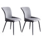 Industrial Style Metal Chairs Set Solid Back Arm Kitchen Dining Chairs Dark Gray 2 Piece Set Clearhalo ' kitchen&dining_furn' 'Dining Chairs' 'Dining Tables & Seating' 'dining_chair' 'furn' 'furn_dining_chair' 'Furniture' 'furniture_dining_chair' 'Kitchen & Dining Furniture' 'kitchen' 4159976