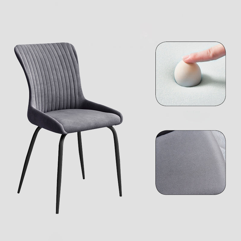 Industrial Style Metal Chairs Set Solid Back Arm Kitchen Dining Chairs Clearhalo ' kitchen&dining_furn' 'Dining Chairs' 'Dining Tables & Seating' 'dining_chair' 'furn' 'furn_dining_chair' 'Furniture' 'furniture_dining_chair' 'Kitchen & Dining Furniture' 'kitchen' 4159979