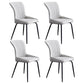 Industrial Style Metal Chairs Set Solid Back Arm Kitchen Dining Chairs Light Gray 4 Piece Set Clearhalo ' kitchen&dining_furn' 'Dining Chairs' 'Dining Tables & Seating' 'dining_chair' 'furn' 'furn_dining_chair' 'Furniture' 'furniture_dining_chair' 'Kitchen & Dining Furniture' 'kitchen' 4159984