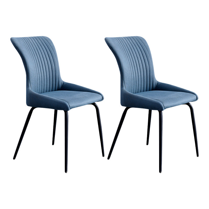Industrial Style Metal Chairs Set Solid Back Arm Kitchen Dining Chairs Blue 2 Piece Set Clearhalo ' kitchen&dining_furn' 'Dining Chairs' 'Dining Tables & Seating' 'dining_chair' 'furn' 'furn_dining_chair' 'Furniture' 'furniture_dining_chair' 'Kitchen & Dining Furniture' 'kitchen' 4159994