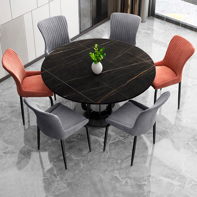 Industrial Style Metal Chairs Set Solid Back Arm Kitchen Dining Chairs Clearhalo ' kitchen&dining_furn' 'Dining Chairs' 'Dining Tables & Seating' 'dining_chair' 'furn' 'furn_dining_chair' 'Furniture' 'furniture_dining_chair' 'Kitchen & Dining Furniture' 'kitchen' 4159998