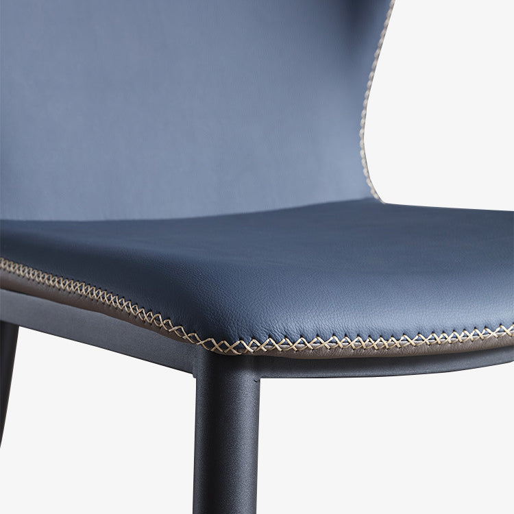 Home Industrial Side Chair Wingback Metal Upholstered Dining Room Chair Clearhalo ' kitchen&dining_furn' 'Dining Chairs' 'Dining Tables & Seating' 'dining_chair' 'furn' 'furn_dining_chair' 'Furniture' 'furniture_dining_chair' 'Kitchen & Dining Furniture' 'kitchen' 4160010