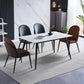 Contemporary Style Dining Chair Armless Metal Side Parsons Chairs for Kitchen Clearhalo ' kitchen&dining_furn' 'Dining Chairs' 'Dining Tables & Seating' 'dining_chair' 'furn' 'furn_dining_chair' 'Furniture' 'furniture_dining_chair' 'Kitchen & Dining Furniture' 'kitchen' 4160019