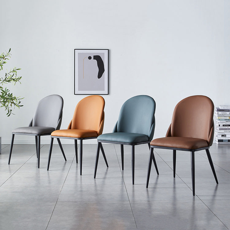 Contemporary Style Dining Chair Armless Metal Side Parsons Chairs for Kitchen Clearhalo ' kitchen&dining_furn' 'Dining Chairs' 'Dining Tables & Seating' 'dining_chair' 'furn' 'furn_dining_chair' 'Furniture' 'furniture_dining_chair' 'Kitchen & Dining Furniture' 'kitchen' 4160036