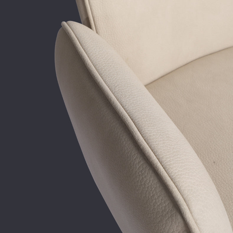 Contemporary Metal Dining Arm Chair Upholstered Dining Side Chair for Home Use Clearhalo ' kitchen&dining_furn' 'Dining Chairs' 'Dining Tables & Seating' 'dining_chair' 'furn' 'furn_dining_chair' 'Furniture' 'furniture_dining_chair' 'Kitchen & Dining Furniture' 'kitchen' 4160051