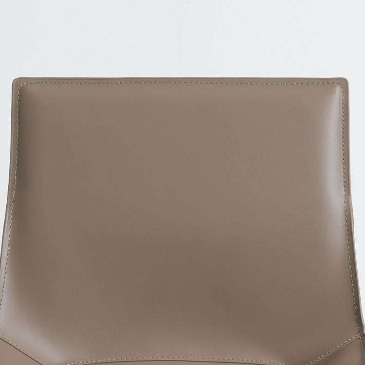 Contemporary Metal Dining Armless Chair Leather Dining Side Chair for Home Use Clearhalo ' kitchen&dining_furn' 'Dining Chairs' 'Dining Tables & Seating' 'dining_chair' 'furn' 'furn_dining_chair' 'Furniture' 'furniture_dining_chair' 'Kitchen & Dining Furniture' 'kitchen' 4160065