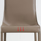 Contemporary Metal Dining Armless Chair Leather Dining Side Chair for Home Use Clearhalo ' kitchen&dining_furn' 'Dining Chairs' 'Dining Tables & Seating' 'dining_chair' 'furn' 'furn_dining_chair' 'Furniture' 'furniture_dining_chair' 'Kitchen & Dining Furniture' 'kitchen' 4160067