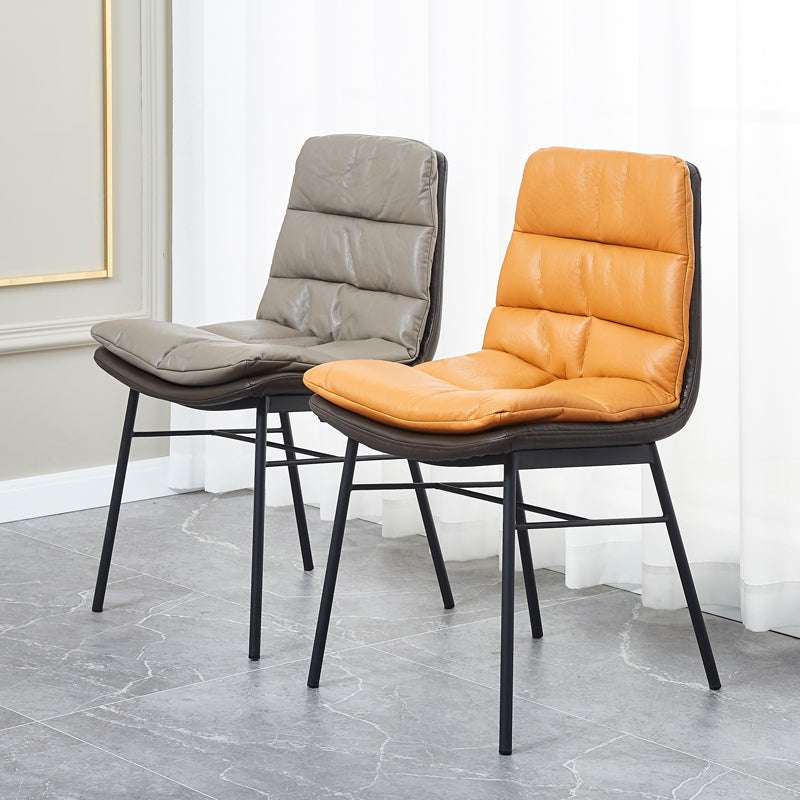 Contemporary Style Dining Metal Chairs Dining Armless Side Chairs for Kitchen Clearhalo ' kitchen&dining_furn' 'Dining Chairs' 'Dining Tables & Seating' 'dining_chair' 'furn' 'furn_dining_chair' 'Furniture' 'furniture_dining_chair' 'Kitchen & Dining Furniture' 'kitchen' 4160151