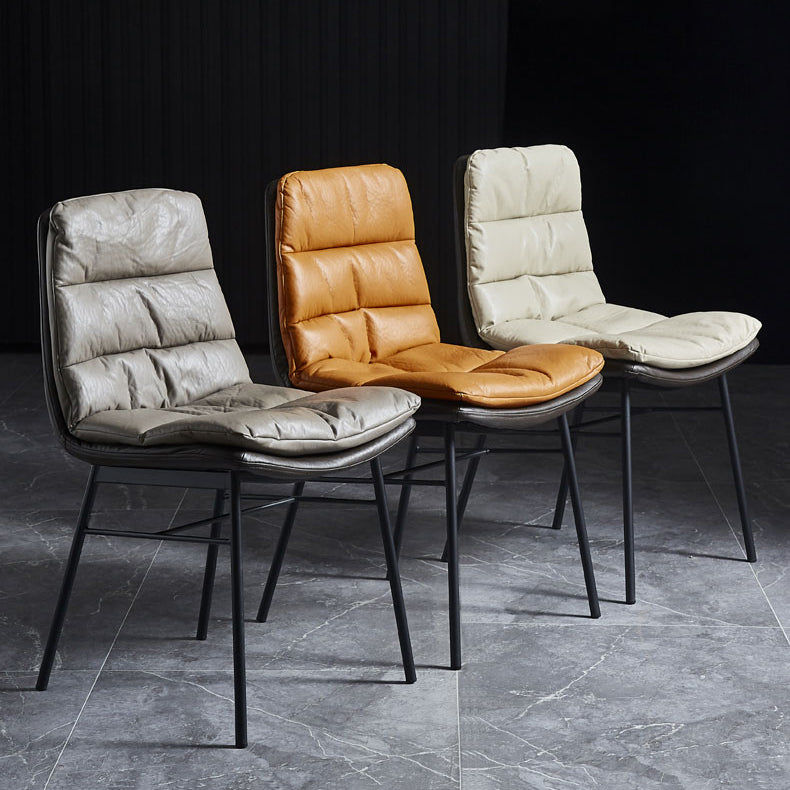 Contemporary Style Dining Metal Chairs Dining Armless Side Chairs for Kitchen Clearhalo ' kitchen&dining_furn' 'Dining Chairs' 'Dining Tables & Seating' 'dining_chair' 'furn' 'furn_dining_chair' 'Furniture' 'furniture_dining_chair' 'Kitchen & Dining Furniture' 'kitchen' 4160153