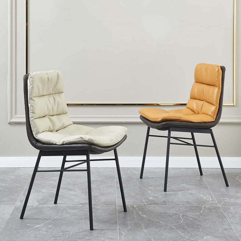 Contemporary Style Dining Metal Chairs Dining Armless Side Chairs for Kitchen Clearhalo ' kitchen&dining_furn' 'Dining Chairs' 'Dining Tables & Seating' 'dining_chair' 'furn' 'furn_dining_chair' 'Furniture' 'furniture_dining_chair' 'Kitchen & Dining Furniture' 'kitchen' 4160163