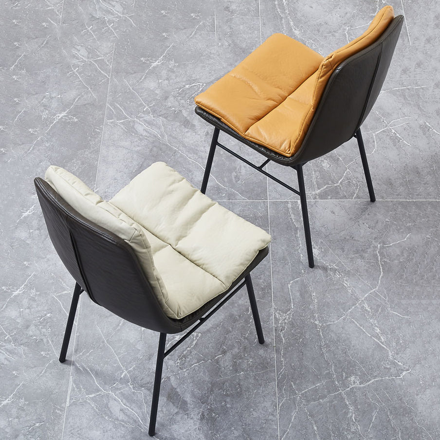 Contemporary Style Dining Metal Chairs Dining Armless Side Chairs for Kitchen Clearhalo ' kitchen&dining_furn' 'Dining Chairs' 'Dining Tables & Seating' 'dining_chair' 'furn' 'furn_dining_chair' 'Furniture' 'furniture_dining_chair' 'Kitchen & Dining Furniture' 'kitchen' 4160165