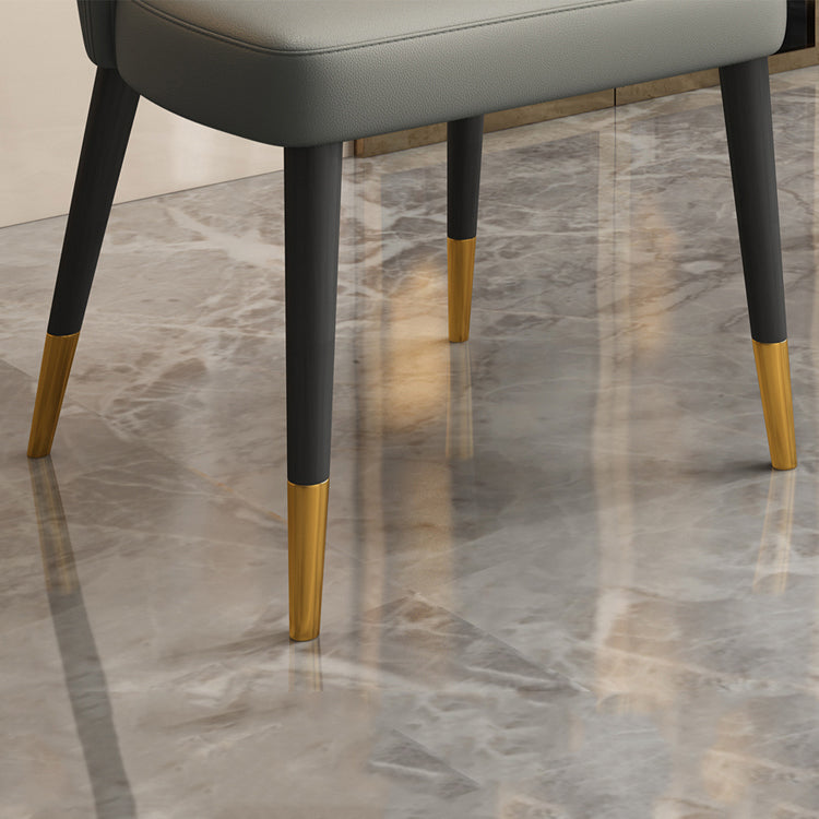 Contemporary Leather Living Room Side Chair Wingback Dining Chair Clearhalo ' kitchen&dining_furn' 'Dining Chairs' 'Dining Tables & Seating' 'dining_chair' 'furn' 'furn_dining_chair' 'Furniture' 'furniture_dining_chair' 'Kitchen & Dining Furniture' 'kitchen' 4160176