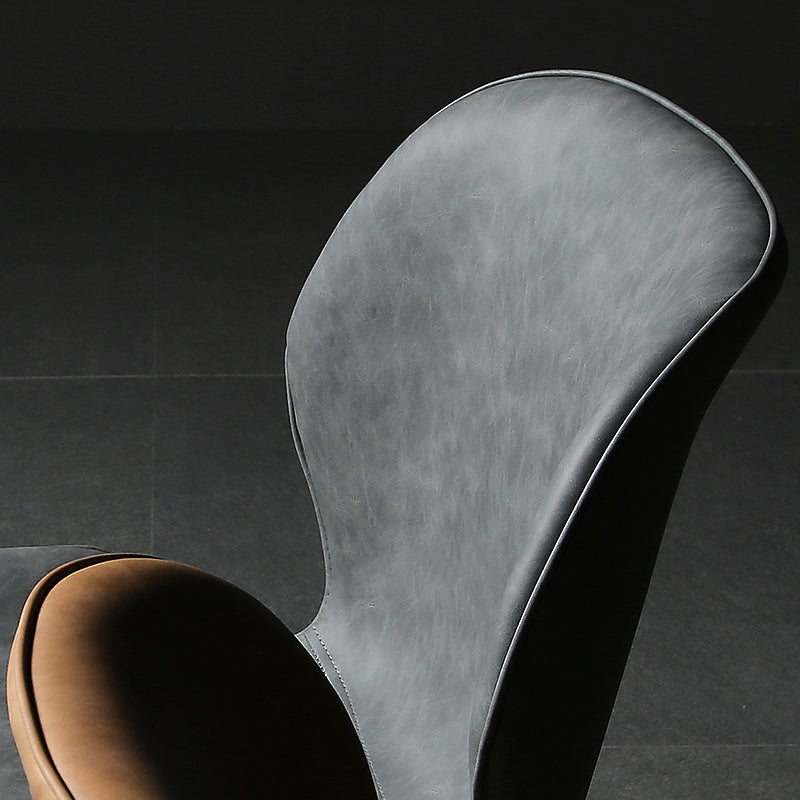 Contemporary Style Kitchen Dining Chair Metal Dining Wingback Armless Side Chair Clearhalo ' kitchen&dining_furn' 'Dining Chairs' 'Dining Tables & Seating' 'dining_chair' 'furn' 'furn_dining_chair' 'Furniture' 'furniture_dining_chair' 'Kitchen & Dining Furniture' 'kitchen' 4160192