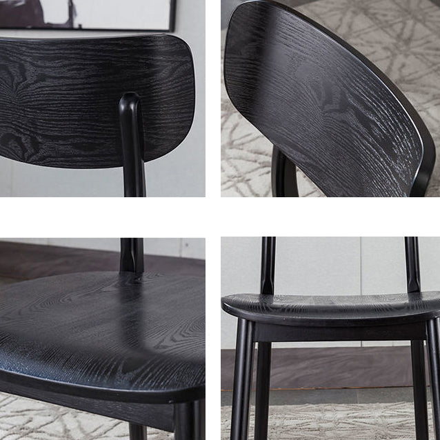 Contemporary Wood Dining Room Chair Armless Open Back Dining Side Chair for Home Use Clearhalo ' kitchen&dining_furn' 'Dining Chairs' 'Dining Tables & Seating' 'dining_chair' 'furn' 'furn_dining_chair' 'Furniture' 'furniture_dining_chair' 'Kitchen & Dining Furniture' 'kitchen' 4160252