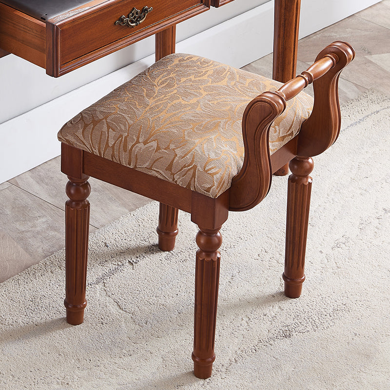 Contemporary Wood Dining Room Chair Armless Open Back Dining Chair for Home Use Brown 1 Piece Clearhalo ' kitchen&dining_furn' 'Dining Chairs' 'Dining Tables & Seating' 'dining_chair' 'furn' 'furn_dining_chair' 'Furniture' 'furniture_dining_chair' 'Kitchen & Dining Furniture' 'kitchen' 4160257