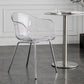 Contemporary Style Dining Chairs Arm Side Chair with Metal Legs for Kitchen Clearhalo ' kitchen&dining_furn' 'Dining Chairs' 'Dining Tables & Seating' 'dining_chair' 'Furniture' 'furniture_dining_chair' 'Kitchen & Dining Furniture' 'kitchen' 4160281