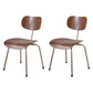 Modern Style Wooden Dining Chairs Open Back Dining Side Chair with Metal Legs Walnut Set of 2 Clearhalo ' kitchen&dining_furn' 'Dining Chairs' 'Dining Tables & Seating' 'dining_chair' 'Furniture' 'furniture_dining_chair' 'Kitchen & Dining Furniture' 'kitchen' 4160305