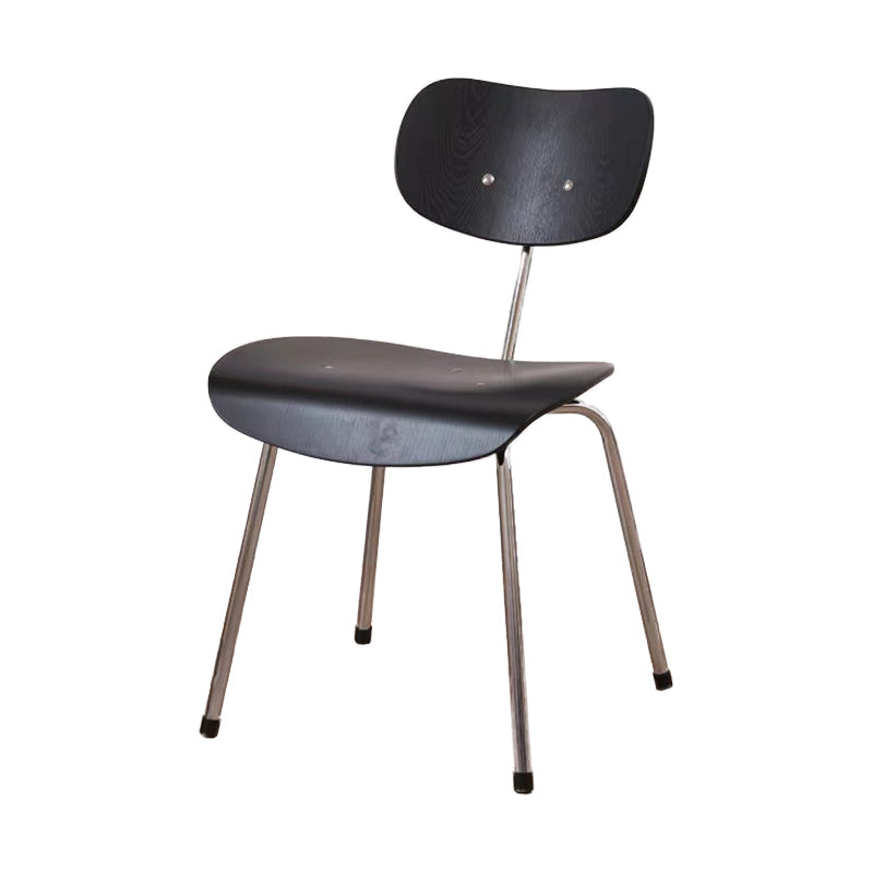 Modern Style Wooden Dining Chairs Open Back Dining Side Chair with Metal Legs Clearhalo ' kitchen&dining_furn' 'Dining Chairs' 'Dining Tables & Seating' 'dining_chair' 'Furniture' 'furniture_dining_chair' 'Kitchen & Dining Furniture' 'kitchen' 4160312