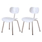 Modern Style Wooden Dining Chairs Open Back Dining Side Chair with Metal Legs White Set of 2 Clearhalo ' kitchen&dining_furn' 'Dining Chairs' 'Dining Tables & Seating' 'dining_chair' 'Furniture' 'furniture_dining_chair' 'Kitchen & Dining Furniture' 'kitchen' 4160315