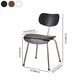 Modern Style Wooden Dining Chairs Open Back Dining Side Chair with Metal Legs Clearhalo ' kitchen&dining_furn' 'Dining Chairs' 'Dining Tables & Seating' 'dining_chair' 'Furniture' 'furniture_dining_chair' 'Kitchen & Dining Furniture' 'kitchen' 4160319