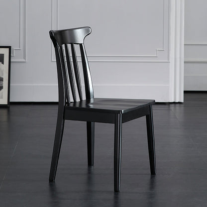 Contemporary Style Dining Room Chairs Dining Armless Chairs with Wooden Legs Black 1 Piece Clearhalo ' kitchen&dining_furn' 'Dining Chairs' 'Dining Tables & Seating' 'dining_chair' 'furn' 'furn_dining_chair' 'Furniture' 'furniture_dining_chair' 'Kitchen & Dining Furniture' 'kitchen' 4160322